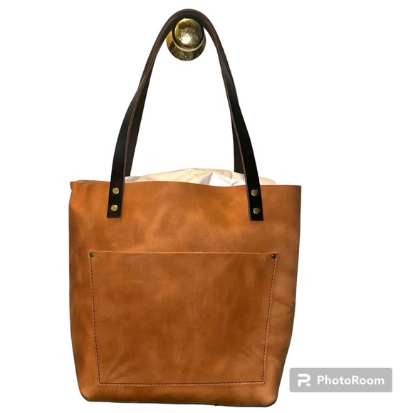 Portland Leather Handbags - NEW Portland Leather Goods Medium Classic Tote Bag in Sunset Unicorn Color